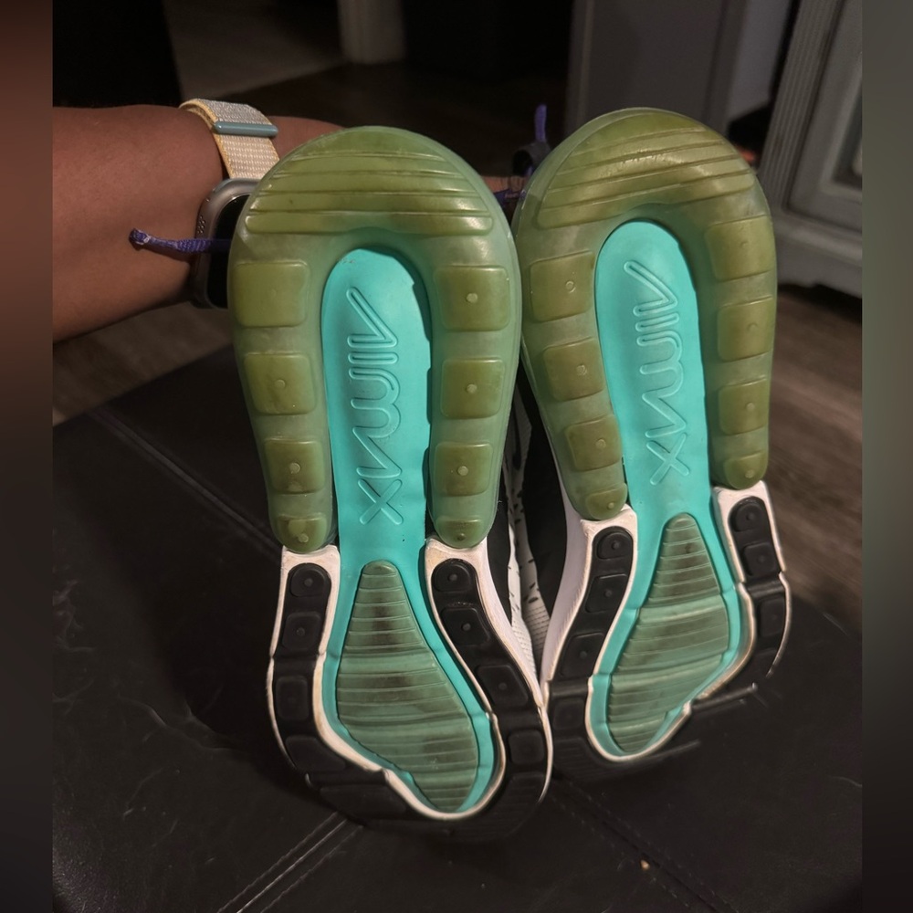 Nike WMNS Air Max 270 White Black Teal Purple - Picture 8 of 8